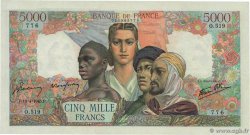 5000 Francs EMPIRE FRANÇAIS FRANCIA  1945 F.47.22 SPL