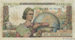 10000 Francs GÉNIE FRANÇAIS FRANCIA  1946 F.50.02 q.MB