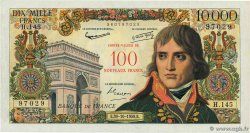 100 NF sur 10000 Francs BONAPARTE FRANCIA  1958 F.55.01 SPL+