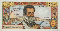 50 Nouveaux Francs HENRI IV FRANCIA  1959 F.58.02 SPL+