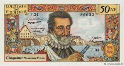 50 Nouveaux Francs HENRI IV FRANCE  1959 F.58.03 pr.NEUF