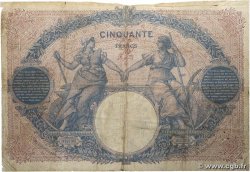 50 Francs BLEU ET ROSE FRANCE  1909 F.14.22 B