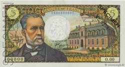 5 Francs PASTEUR Spécimen FRANCIA  1966 F.61.01Spn AU