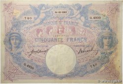50 Francs BLEU ET ROSE FRANCIA  1913 F.14.26 MBC