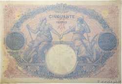 50 Francs BLEU ET ROSE FRANCIA  1913 F.14.26 MBC