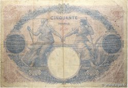 50 Francs BLEU ET ROSE FRANCE  1914 F.14.27 B+