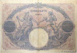 50 Francs BLEU ET ROSE FRANCE  1915 F.14.28 TB+