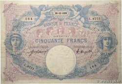 50 Francs BLEU ET ROSE FRANCE  1920 F.14.33