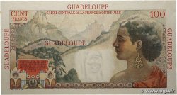 100 Francs La Bourdonnais GUADELOUPE  1946 P.35 XF+