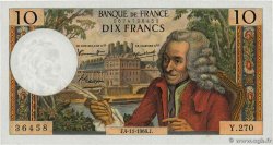 10 Francs VOLTAIRE FRANCIA  1966 F.62.23 AU