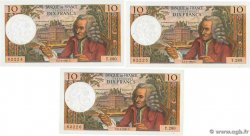 10 Francs VOLTAIRE Consécutifs FRANCIA  1967 F.62.24 AU
