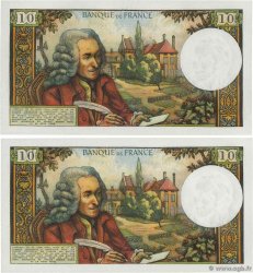 10 Francs VOLTAIRE Consécutifs FRANCIA  1967 F.62.28 FDC
