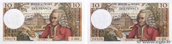 10 Francs VOLTAIRE Consécutifs FRANCE  1967 F.62.28