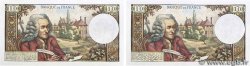 10 Francs VOLTAIRE Consécutifs FRANCE  1967 F.62.28 UNC