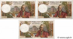 10 Francs VOLTAIRE Consécutifs FRANCE  1968 F.62.33 UNC-