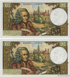10 Francs VOLTAIRE Consécutifs FRANCIA  1970 F.62.46 SPL+