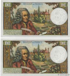 10 Francs VOLTAIRE Consécutifs FRANCIA  1971 F.62.50 SPL+