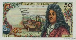 50 Francs RACINE FRANCIA  1962 F.64.02 q.FDC