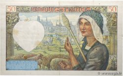 50 Francs JACQUES CŒUR Numéro radar FRANCE  1941 F.19.15 TTB+
