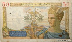 50 Francs CÉRÈS modifié FRANCE  1938 F.18.09 TB