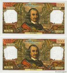 100 Francs CORNEILLE Consécutifs FRANCIA  1968 F.65.21 SPL+