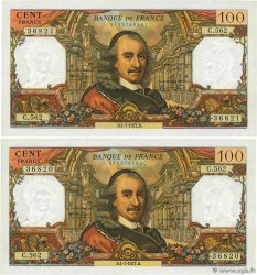 100 Francs CORNEILLE Consécutifs FRANKREICH  1971 F.65.36