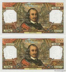 100 Francs CORNEILLE Consécutifs FRANCE  1975 F.65.49