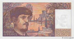 20 Francs DEBUSSY FRANCIA  1985 F.66.06A15 FDC