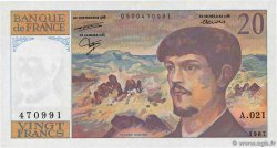 20 Francs DEBUSSY FRANCIA  1987 F.66.08A21 FDC
