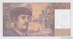 20 Francs DEBUSSY Petit numéro FRANCIA  1988 F.66.09A23 FDC