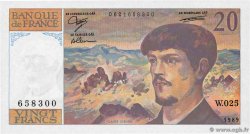 20 Francs DEBUSSY FRANCIA  1989 F.66.10W25 q.FDC
