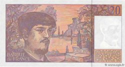 20 Francs DEBUSSY à fil de sécurité FRANCIA  1990 F.66bis.01A27 FDC