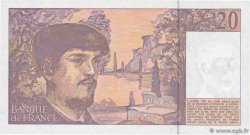 20 Francs DEBUSSY à fil de sécurité FRANCIA  1991 F.66bis.02A34 FDC