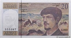 20 Francs DEBUSSY à fil de sécurité FRANCE  1992 F.66bis.03