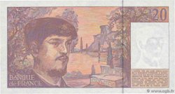 20 Francs DEBUSSY à fil de sécurité FRANCIA  1993 F.66bis.05A42 FDC