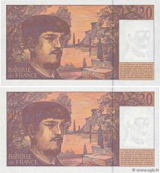20 Francs DEBUSSY Modifié Consécutifs FRANCE  1997 F.66ter.02 NEUF