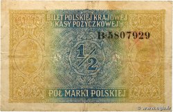 1/2 Marki POLOGNE  1917 P.007 TB