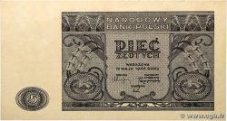 5 Zlotych POLOGNE  1946 P.125 SUP