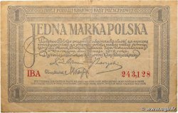 1 Marka POLOGNE  1919 P.019 TTB