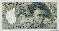 50 Francs QUENTIN DE LA TOUR FRANCIA  1978 F.67.03 q.FDC