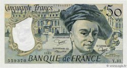 50 Francs QUENTIN DE LA TOUR FRANCIA  1983 F.67.09 FDC