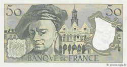 50 Francs QUENTIN DE LA TOUR FRANCIA  1985 F.67.11 q.FDC