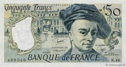 50 Francs QUENTIN DE LA TOUR FRANCIA  1986 F.67.12 FDC