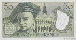 50 Francs QUENTIN DE LA TOUR FRANCIA  1986 F.67.12 FDC