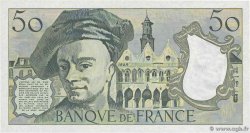 50 Francs QUENTIN DE LA TOUR FRANCIA  1987 F.67.13 FDC