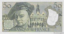 50 Francs QUENTIN DE LA TOUR Petit numéro FRANCIA  1988 F.67.14A50 FDC