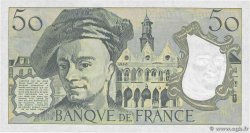 50 Francs QUENTIN DE LA TOUR FRANCIA  1991 F.67.17 FDC