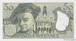 50 Francs QUENTIN DE LA TOUR FRANCIA  1991 F.67.17 FDC
