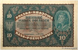 10 Marek POLOGNE  1919 P.025 SUP