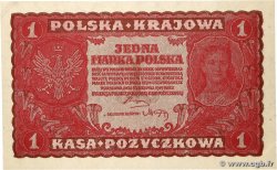 1 Zlotych POLOGNE  1919 P.023 SUP+